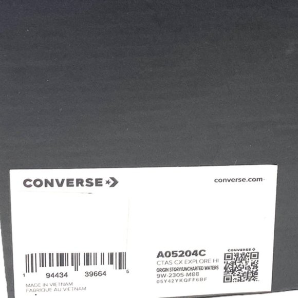 Converse Chuck Taylor CX Shoes Skate Women's Size Casual Hi Gray Canvas A05204C - Picture 10 of 10